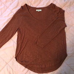 Burnt orange Madewell top